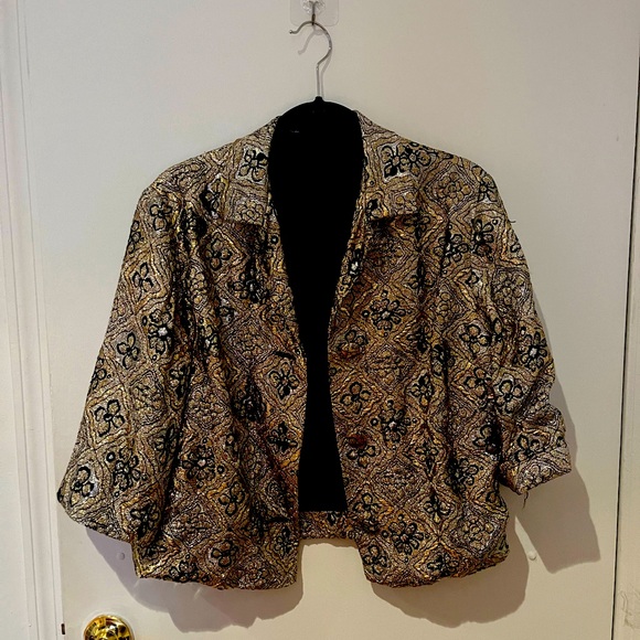 Vintage gold fancy blazer - Picture 1 of 4